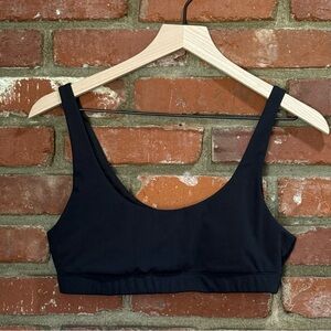 VUORI Daily Bra Women’s M Black Yoga Gym Sports Bra w/Medium Support No Pads